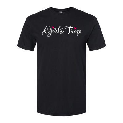 Girls Trip Cute Matching Getaway Vacation Gift Girls Weekend Gift Softstyle CVC T-Shirt