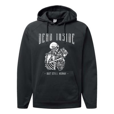 Gothic Tarot Card The Skelleton Lovers Dead Inside Creepy Performance Fleece Hoodie