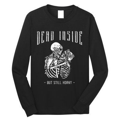 Gothic Tarot Card The Skelleton Lovers Dead Inside Creepy Long Sleeve Shirt