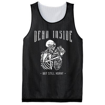 Gothic Tarot Card The Skelleton Lovers Dead Inside Creepy Mesh Reversible Basketball Jersey Tank