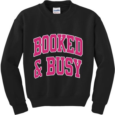 Girl Tribe Co Booked & Busy Kids Sweatshirt