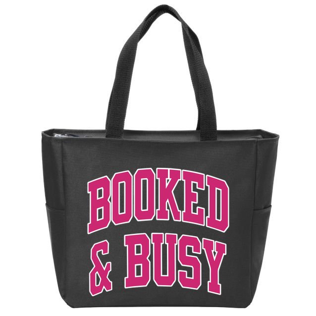 Girl Tribe Co Booked & Busy Zip Tote Bag