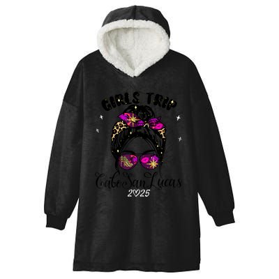 Girl Trip Cabo San Lucas 2025 Women Weekend Birthday Squad Hooded Wearable Blanket