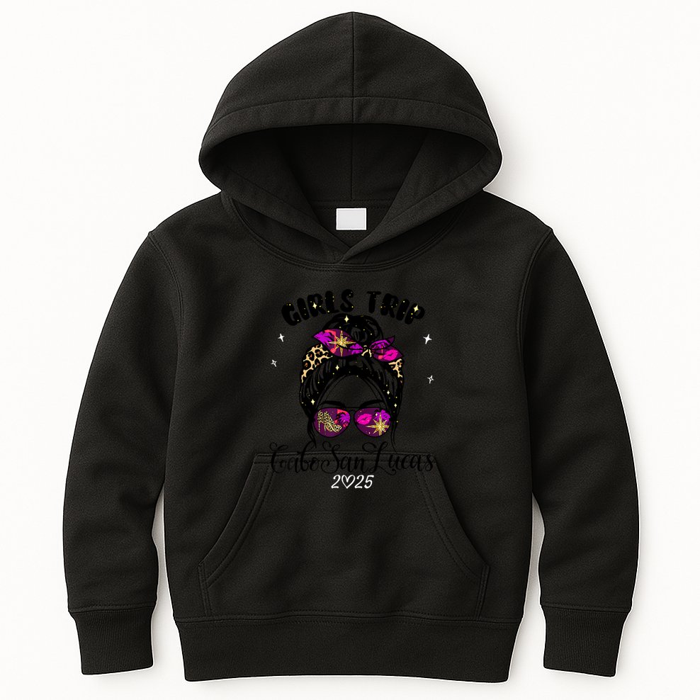 Girl Trip Cabo San Lucas 2025 Women Weekend Birthday Squad Kids Hoodie