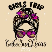 Girl Trip Cabo San Lucas 2025 Women Weekend Birthday Squad V-Neck T-Shirt