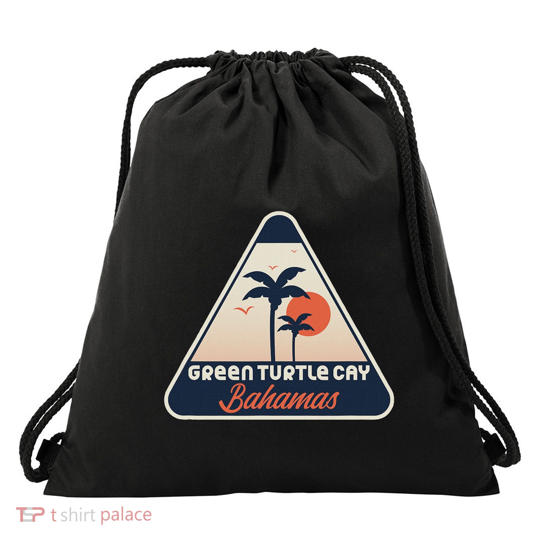 Green Turtle Cay Bahamas Drawstring Bag