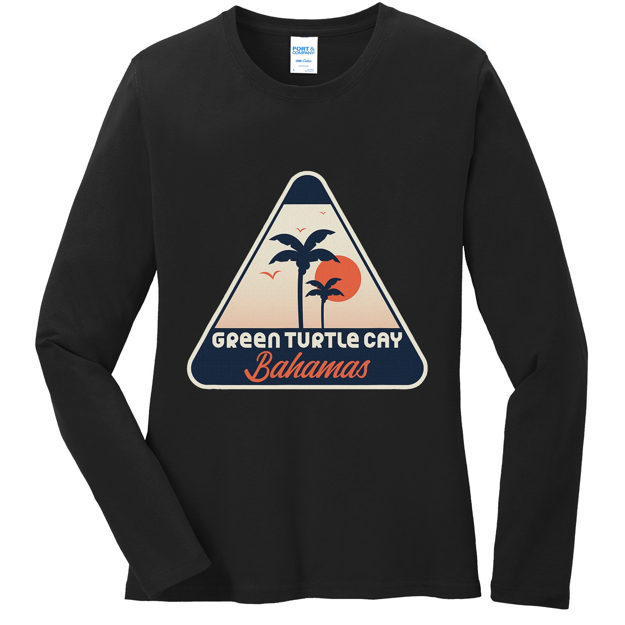 Green Turtle Cay Bahamas Ladies Long Sleeve Shirt
