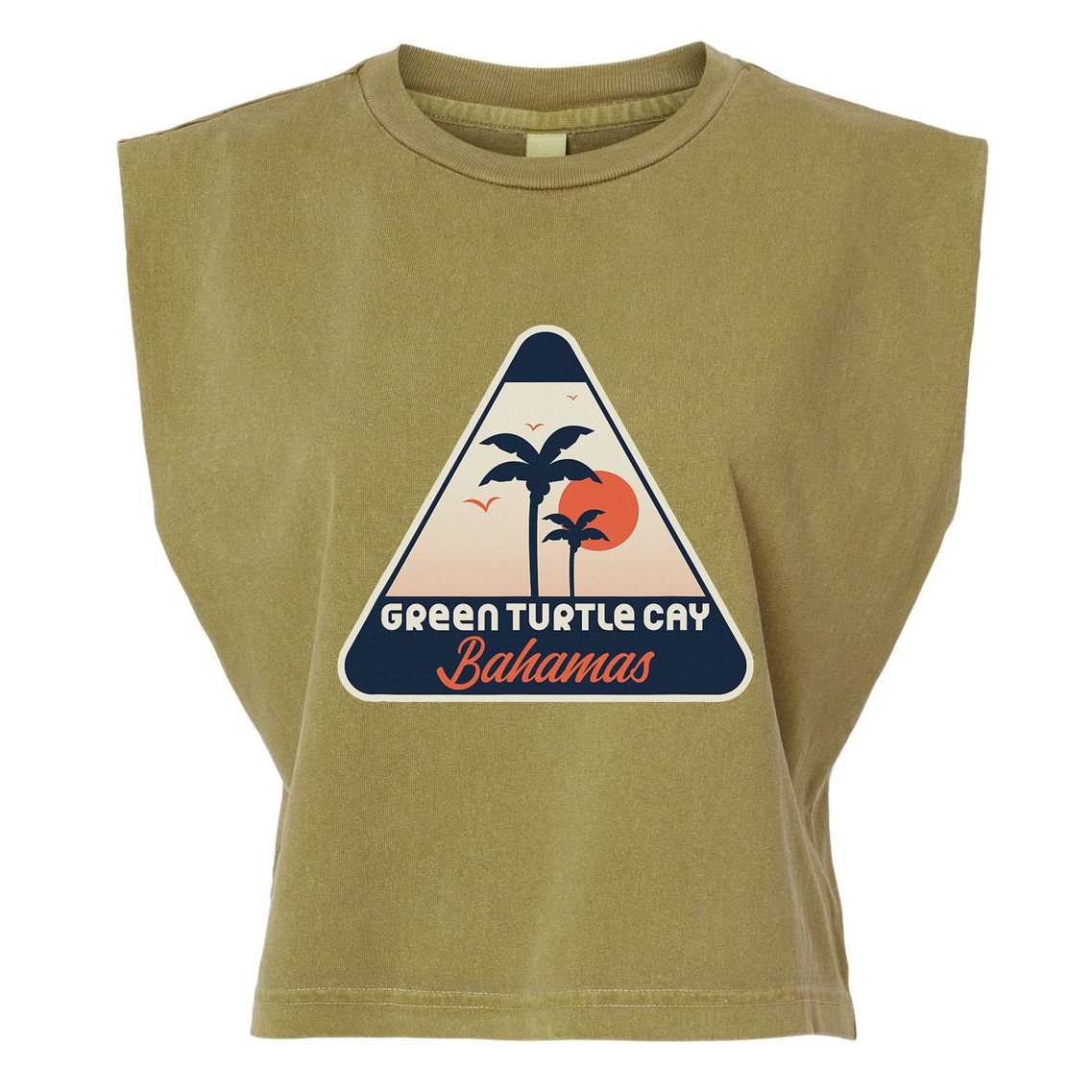 Green Turtle Cay Bahamas Garment-Dyed Women's Muscle Tee
