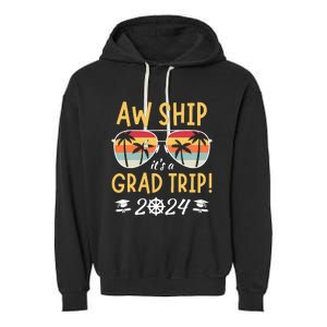 Graduation Trip Cruise 2024 Ship Senior Matching Cruise Garment-Dyed Fleece Hoodie