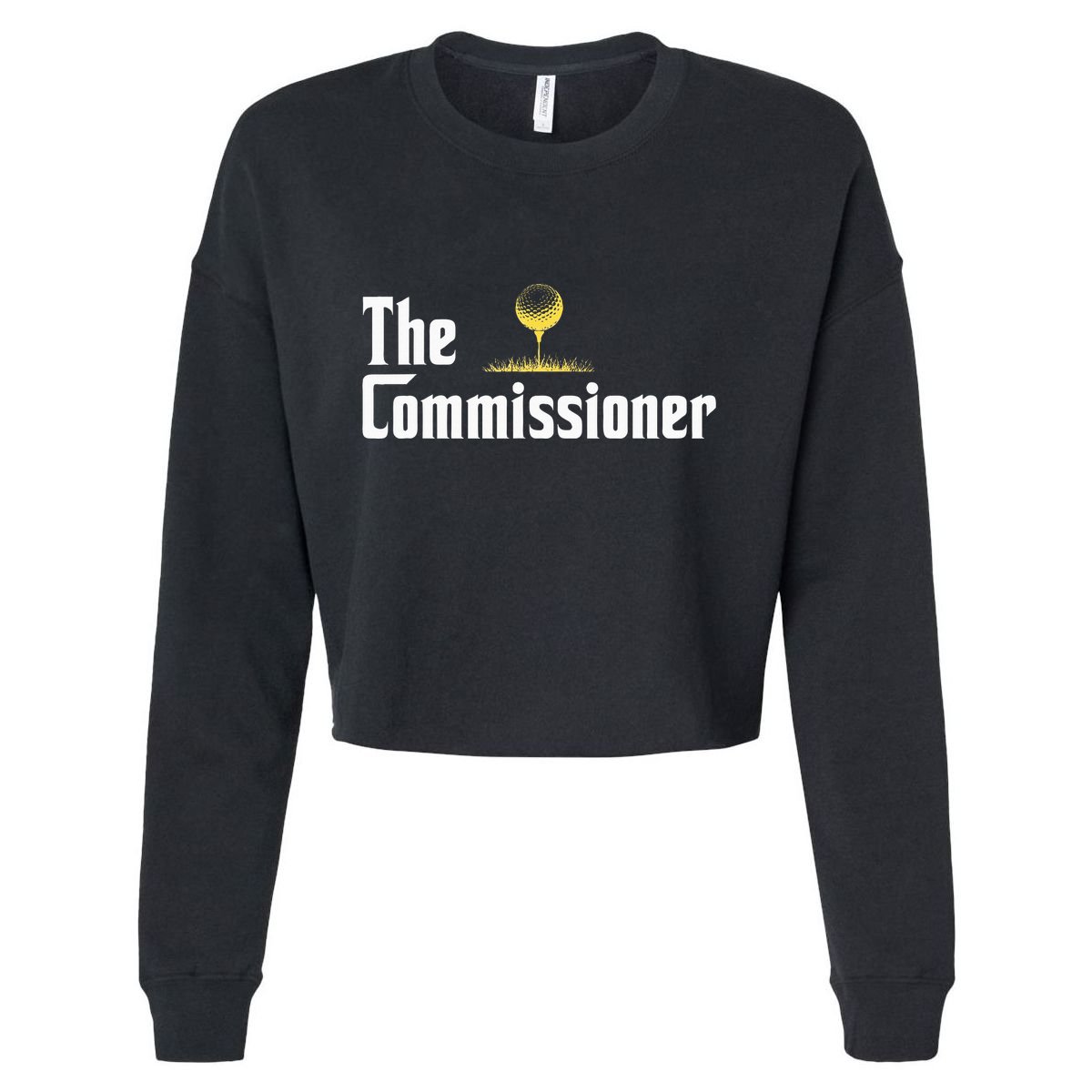 Golfer The Commissioner Golf League Cropped Pullover Crew