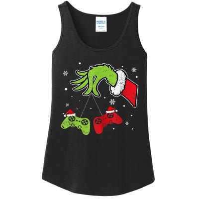 Gaming Teen Christmas Matching Pajamas Funny Gamer Ladies Essential Tank