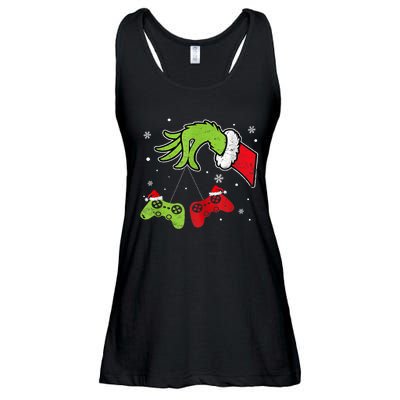 Gaming Teen Christmas Matching Pajamas Funny Gamer Ladies Essential Flowy Tank