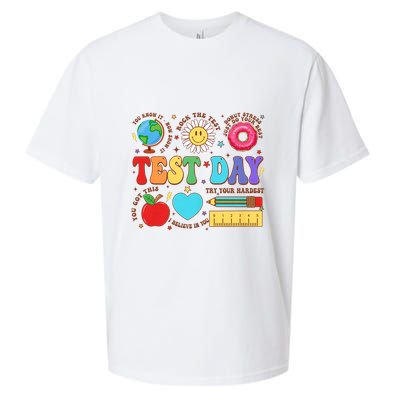 Groovy Testing Day Motivational Quotes Students Teachers Sueded Cloud Jersey T-Shirt