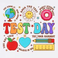 Groovy Testing Day Motivational Quotes Students Teachers Cool Comfort Performance Bucket Hat
