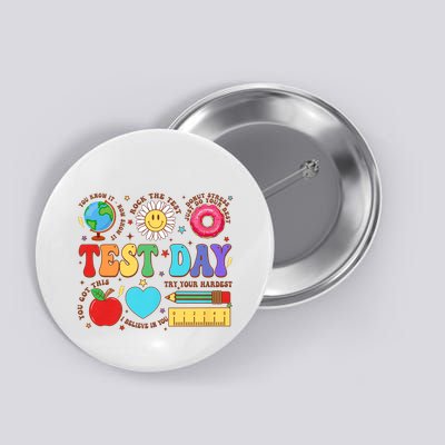 Groovy Testing Day Motivational Quotes Students Teachers Button