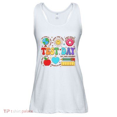 Groovy Testing Day Motivational Quotes Students Teachers Ladies Essential Flowy Tank