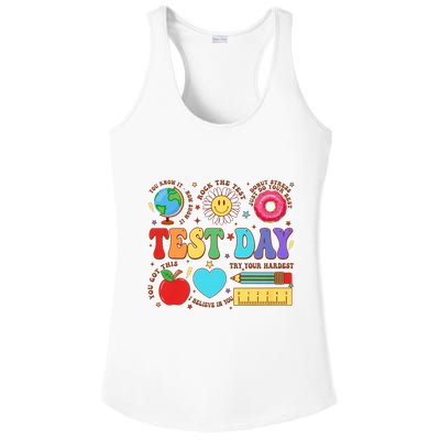 Groovy Testing Day Motivational Quotes Students Teachers Ladies PosiCharge Competitor Racerback Tank