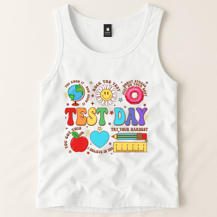 Groovy Testing Day Motivational Quotes Students Teachers Tank Top