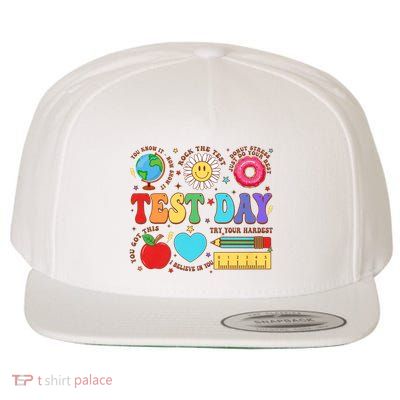 Groovy Testing Day Motivational Quotes Students Teachers Wool Snapback Cap
