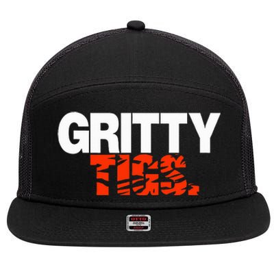 Gritty Tigs Detroit Baseball 7 Panel Mesh Trucker Snapback Hat