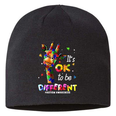 Giraffe Tie Dye Autism Awareness Autism Sustainable Beanie