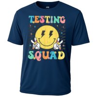 Groovy Test Day Testing Squad Motivation Teacher Student Cooling Performance Crew T-Shirt
