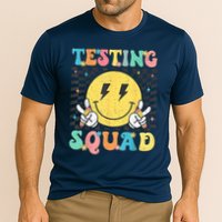Groovy Test Day Testing Squad Motivation Teacher Student Cooling Performance Crew T-Shirt