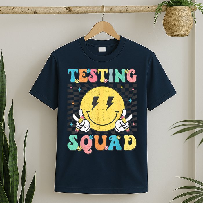 Groovy Test Day Testing Squad Motivation Teacher Student T-Shirt