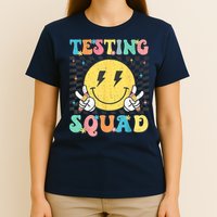 Groovy Test Day Testing Squad Motivation Teacher Student T-Shirt