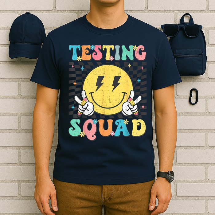 Groovy Test Day Testing Squad Motivation Teacher Student T-Shirt
