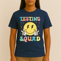 Groovy Test Day Testing Squad Motivation Teacher Student T-Shirt