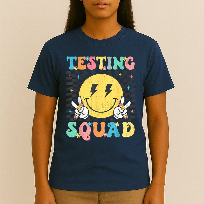 Groovy Test Day Testing Squad Motivation Teacher Student T-Shirt