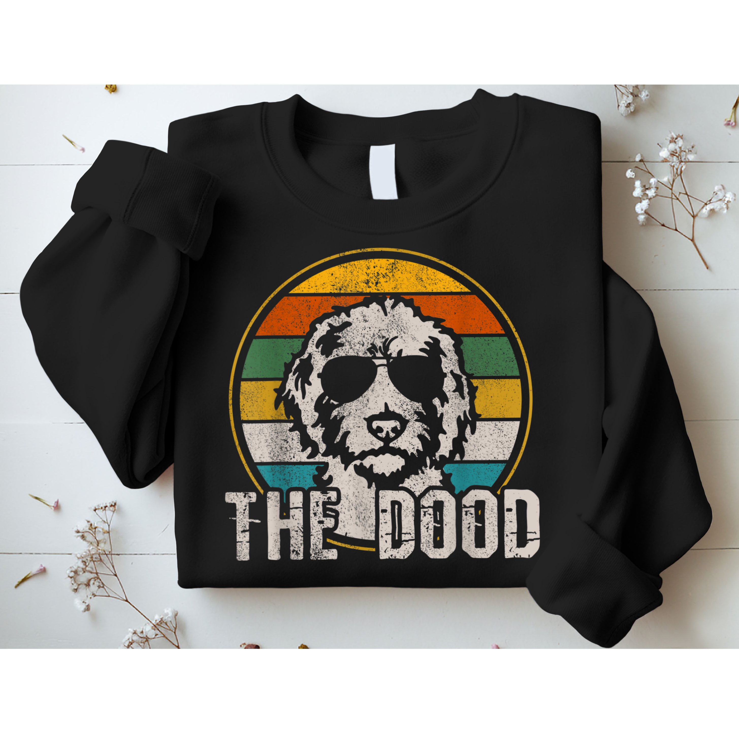 Goldendoodle The Dood Vintage Retro Dog Sweatshirt