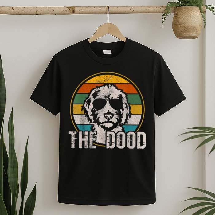 Goldendoodle The Dood Vintage Retro Dog T-Shirt