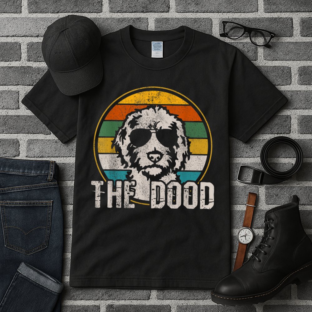 Goldendoodle The Dood Vintage Retro Dog Tall T-Shirt