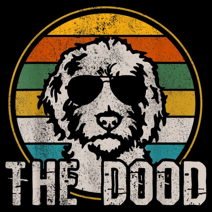 Goldendoodle The Dood Vintage Retro Dog Backpack