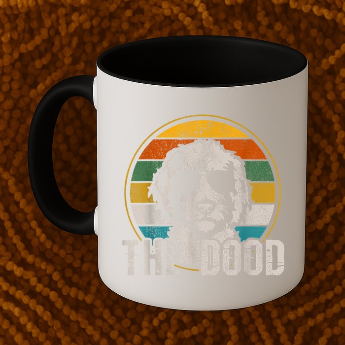 Goldendoodle The Dood Vintage Retro Dog Mug