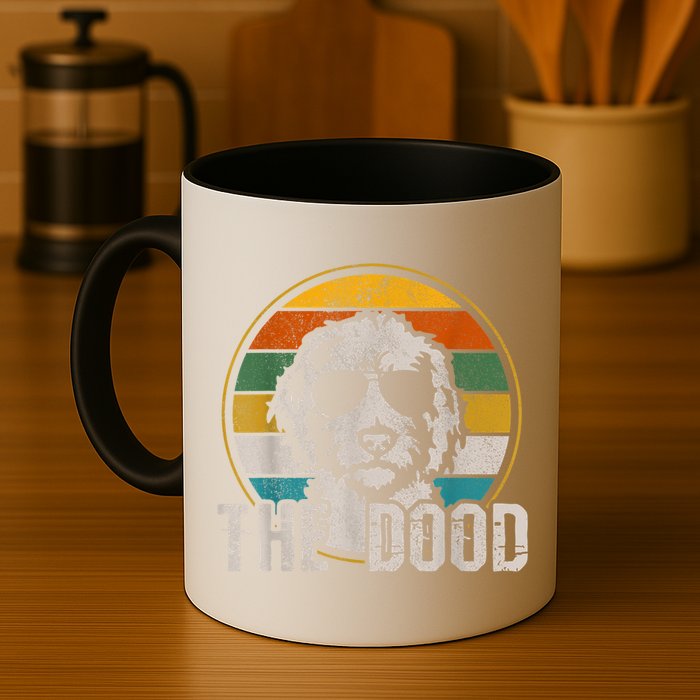 Goldendoodle The Dood Vintage Retro Dog Mug