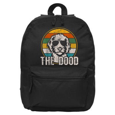 Goldendoodle The Dood Vintage Retro Dog 16 in Basic Backpack