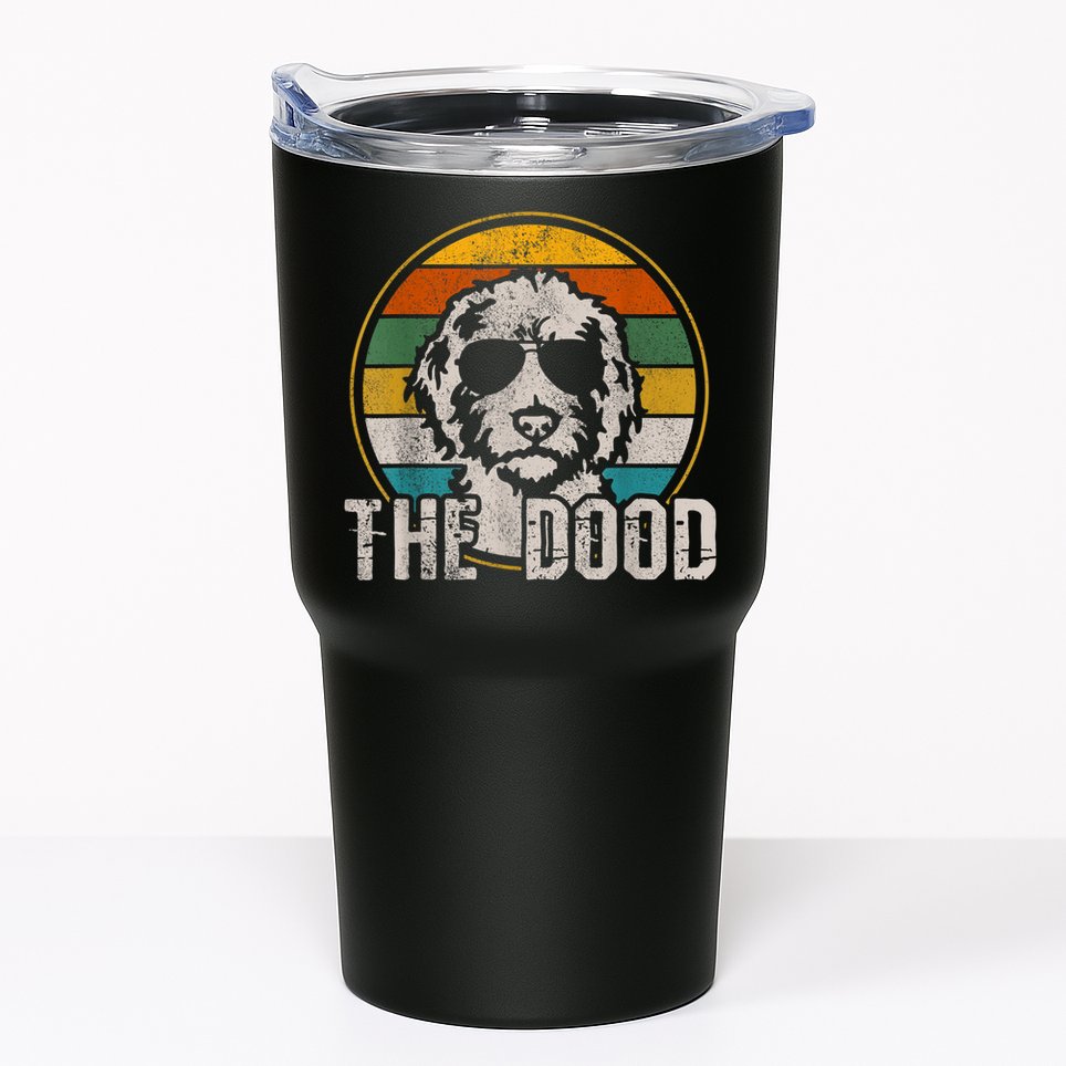 Goldendoodle The Dood Vintage Retro Dog Tumbler