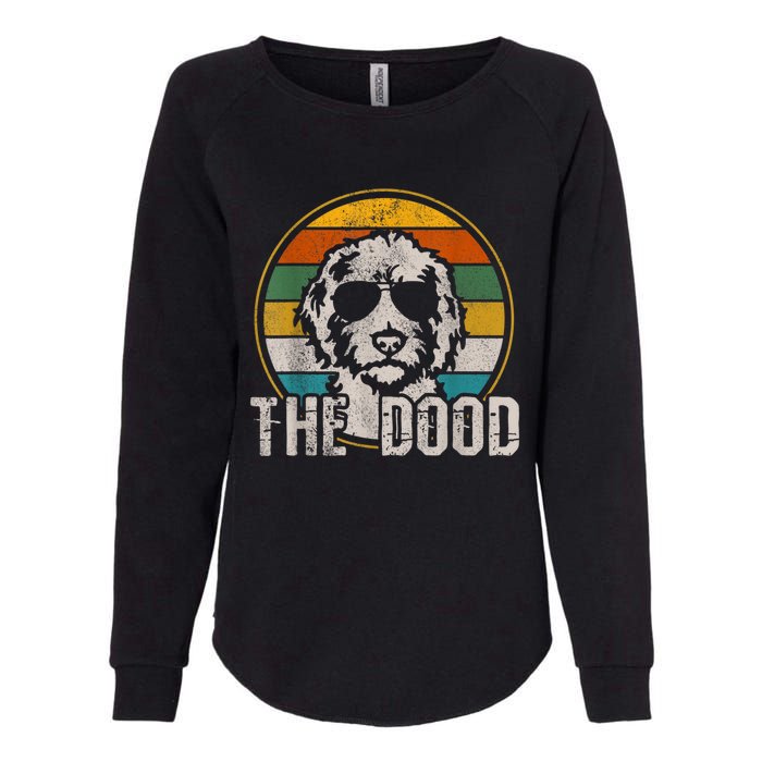 Goldendoodle The Dood Vintage Retro Dog Womens California Wash Sweatshirt