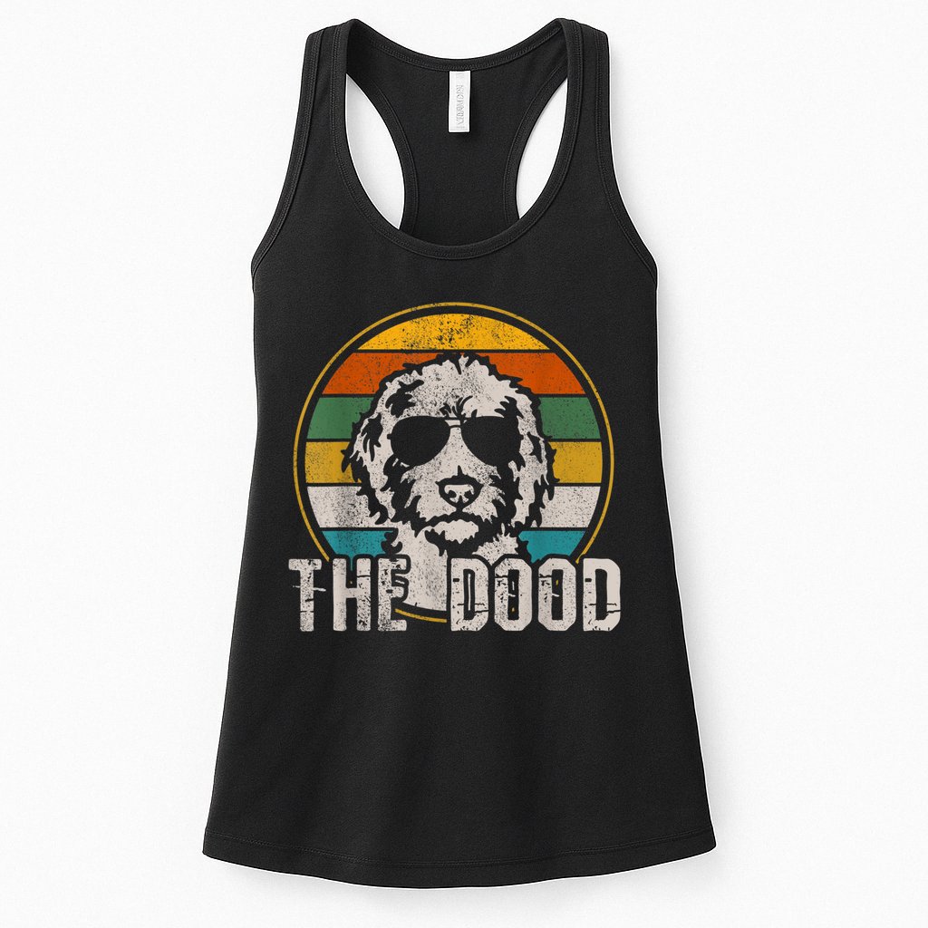 Goldendoodle The Dood Vintage Retro Dog Womens Tank Top