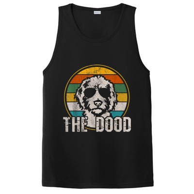 Goldendoodle The Dood Vintage Retro Dog PosiCharge Competitor Tank