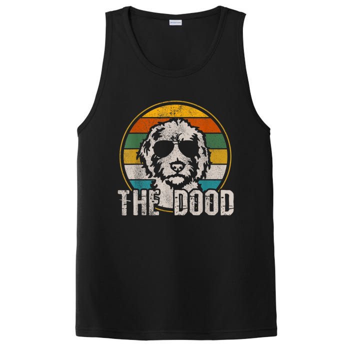 Goldendoodle The Dood Vintage Retro Dog PosiCharge Competitor Tank