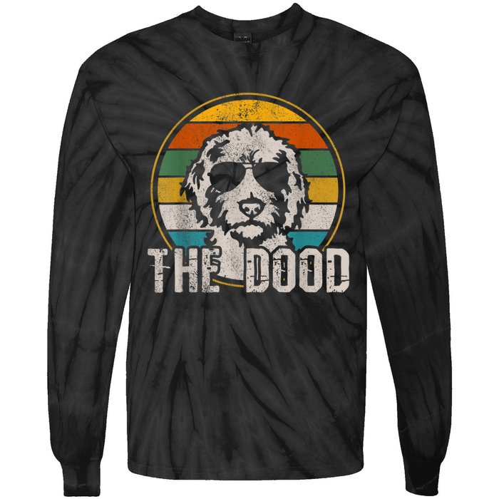 Goldendoodle The Dood Vintage Retro Dog Tie-Dye Long Sleeve Shirt