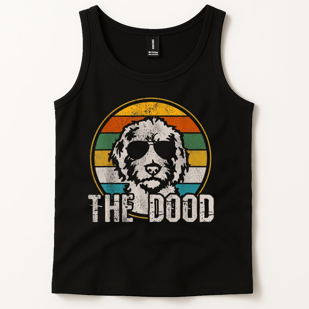 Goldendoodle The Dood Vintage Retro Dog Tank Top