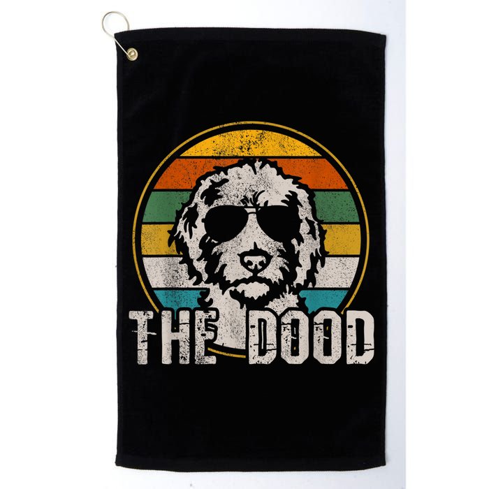 Goldendoodle The Dood Vintage Retro Dog Golf Towel