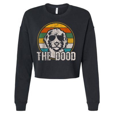 Goldendoodle The Dood Vintage Retro Dog Cropped Pullover Crew