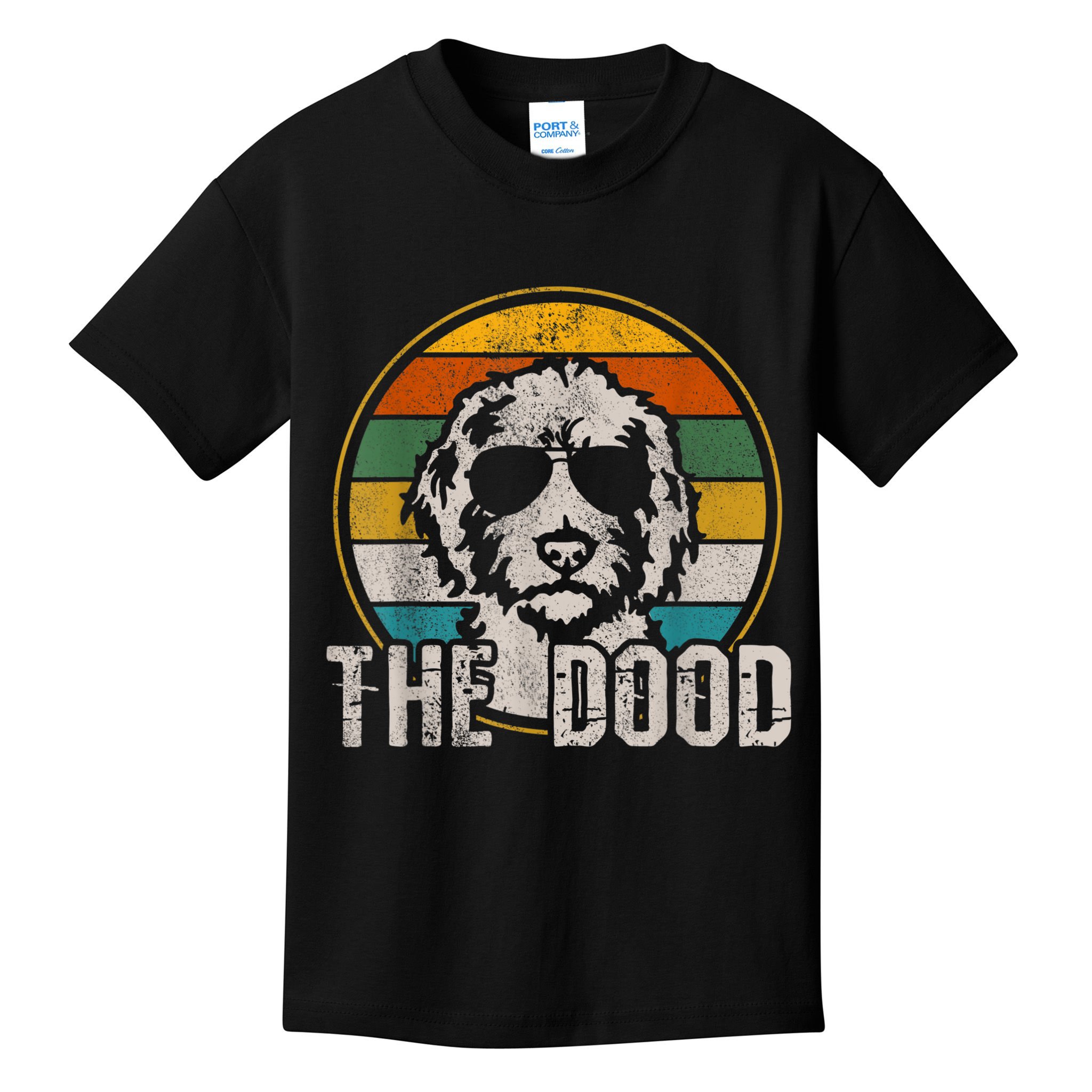 Goldendoodle The Dood Vintage Retro Dog Kids T-Shirt
