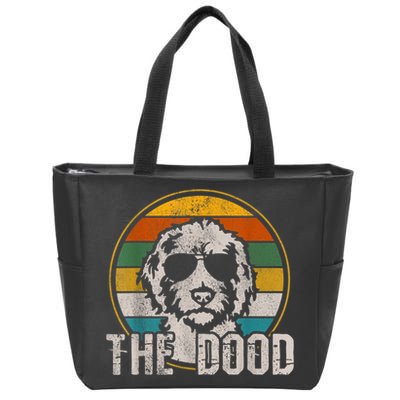 Goldendoodle The Dood Vintage Retro Dog Zip Tote Bag